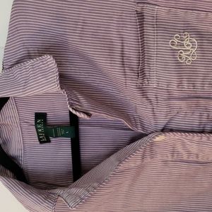 Lilac striped sleep shirt